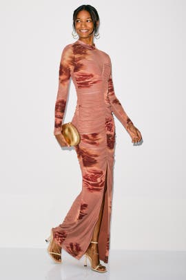 Black Halo Floral Wendy Gown