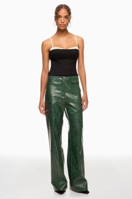 Baum und Pferdgarten Green Faux Leather Utility Pants