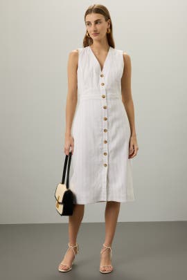 Club Monaco Button Front Pencil Dress