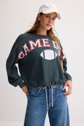 DAYDREAMER Game Day Crew Neck Sweatshirt