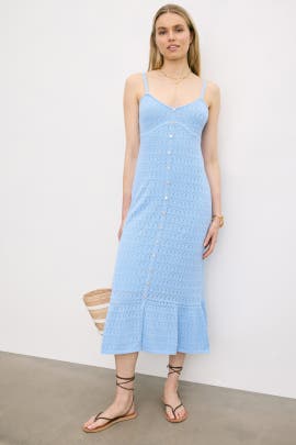 Derek Lam 10 Crosby x RTR Crochet Flare Midi Dress