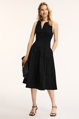 Ellen Tracy Sleeveless Paneled Midi Dress