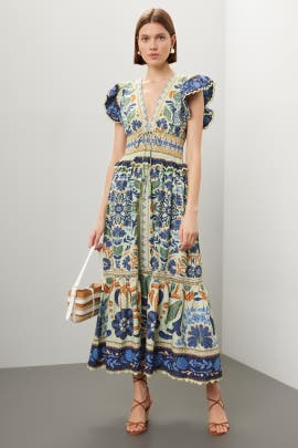 FARM Rio Ocean Tapestry Dress