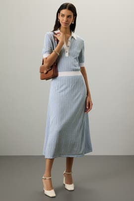 BOSS Polo Knit Midi Dress