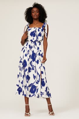 Jason Wu x RTR Blue Floral Tie Strap Dress