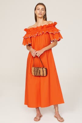 La DoubleJ Orange Breakfast Dress