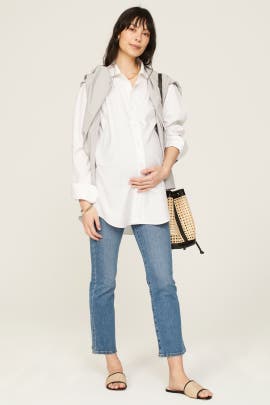 Madewell Maternity Kick Out Crop Jeans