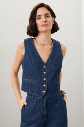 Rosetta Getty x RTR Denim Vest