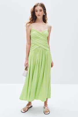 Rosetta Getty x RTR Sweetheart Ruched Dress