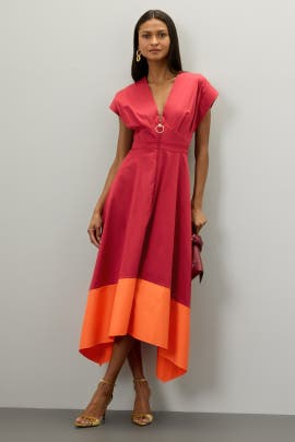 Roksanda x RTR Two-Tone Midi Dress