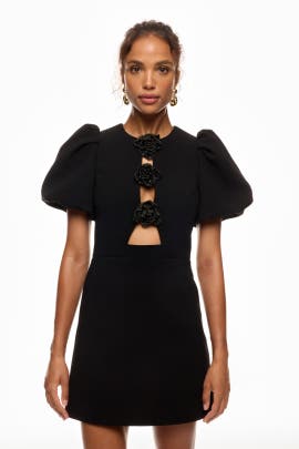 Rebecca Vallance Aubree Flower Mini Dress