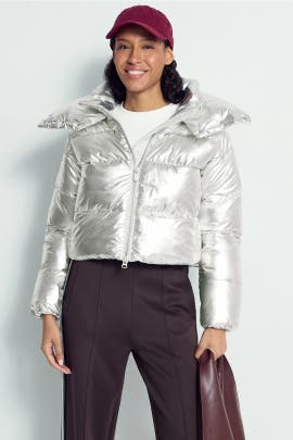 Save the Duck Giselle Metallic Puffer Coat