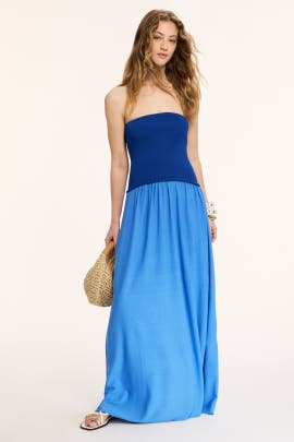 Solid & Striped Strapless Soglio Dress