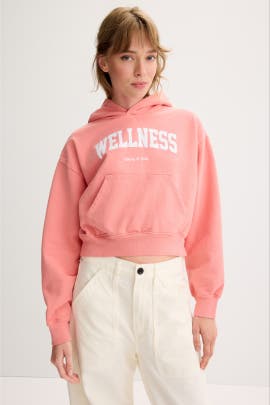 Sporty & Rich Wellness Ivy Cropped Hoodie